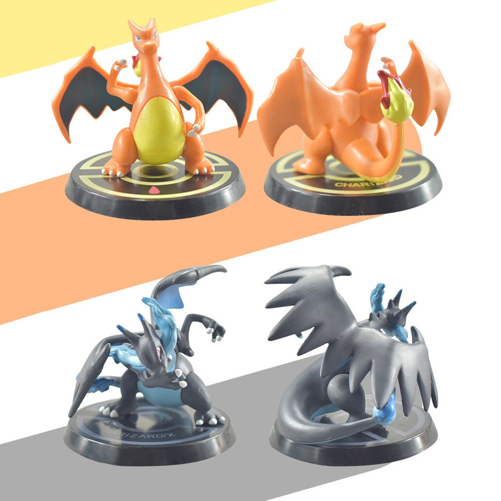 Set 6 mô hình nhân vật Charizard trong Pokemon