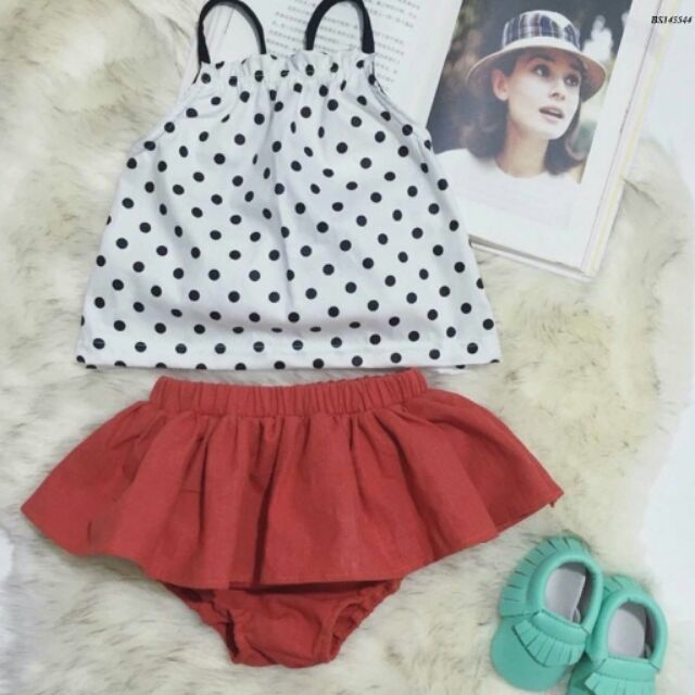 Combo 3 Set váy chấm bi