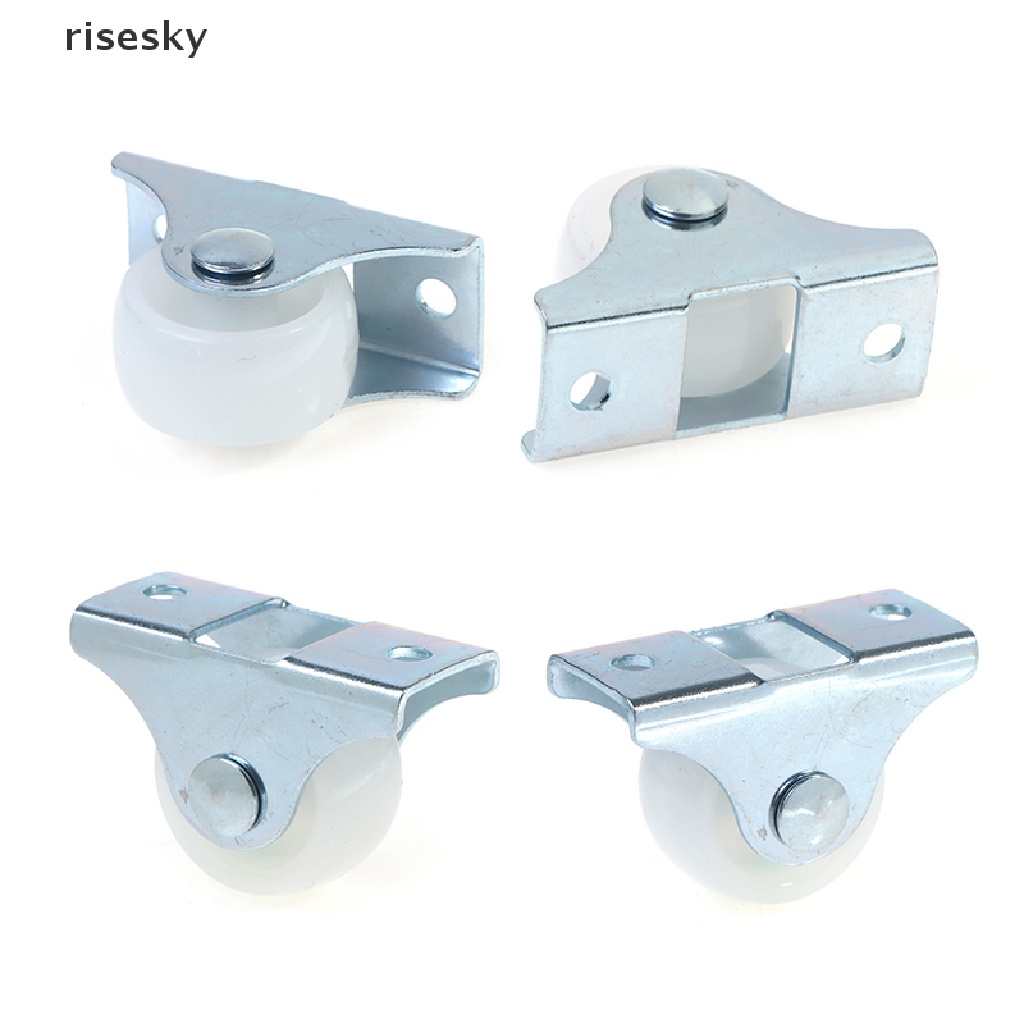Bộ 4 Bánh Xe Nhựa 1 Inch Dùng Cho Ngăn Kéo Tủ Tiện Dụng ♨Trên đó