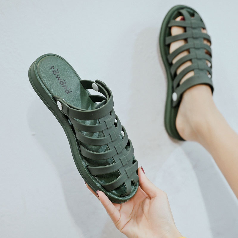 Giày Sandal Hai Lỗ Xỏ Ngón Thời Trang Đi Biển Tth063 Dành Cho Nữ