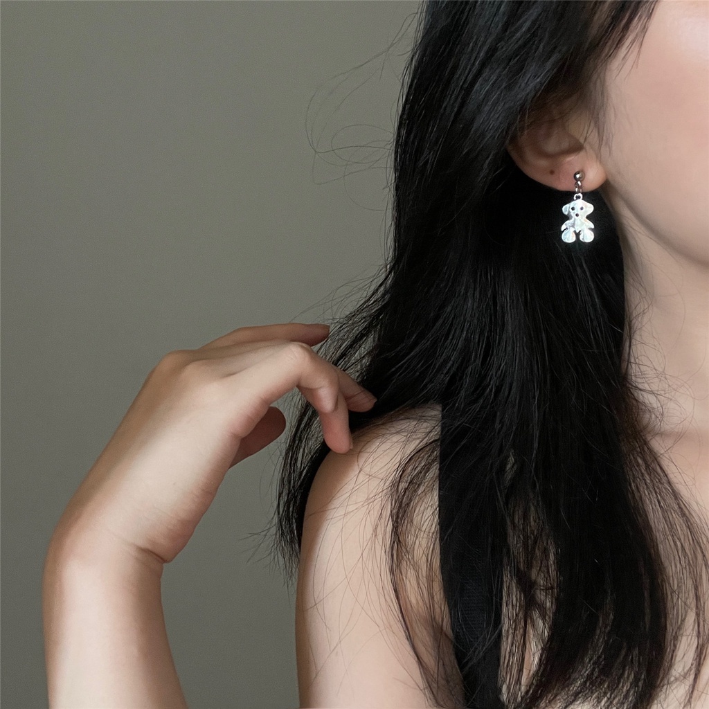 Khuyên Tai Hình Gấu Độc Đáo Phong Cách Mới 19A1326