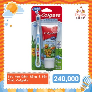 Set Bàn Chải Và Kem Đánh Răng Colgate My First Baby Cho Bé (0-2 Tuổi)