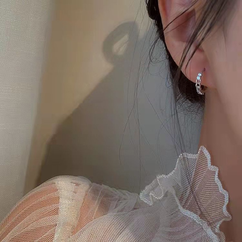 Bông Tai Đính Đá Thời Trang Dành Cho Nữ
