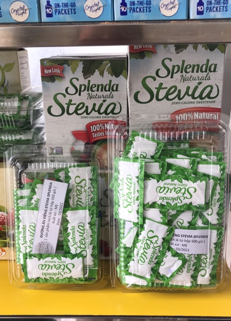 Set  gói đường ăn kiêng Splenda stevia naturals của Mỹ