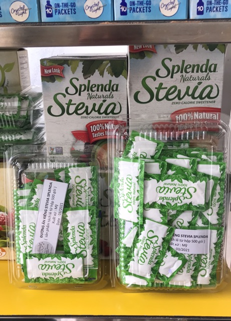 Set ( 50-100) gói đường ăn kiêng Splenda stevia naturals của Mỹ