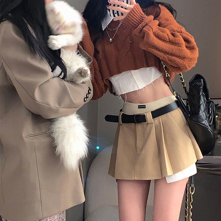 Chân Váy Chữ a Xếp Ly Lưng Cao Thời Trang Xuân Hè Phong Cách Preppy Cổ Điển 2022 Mới