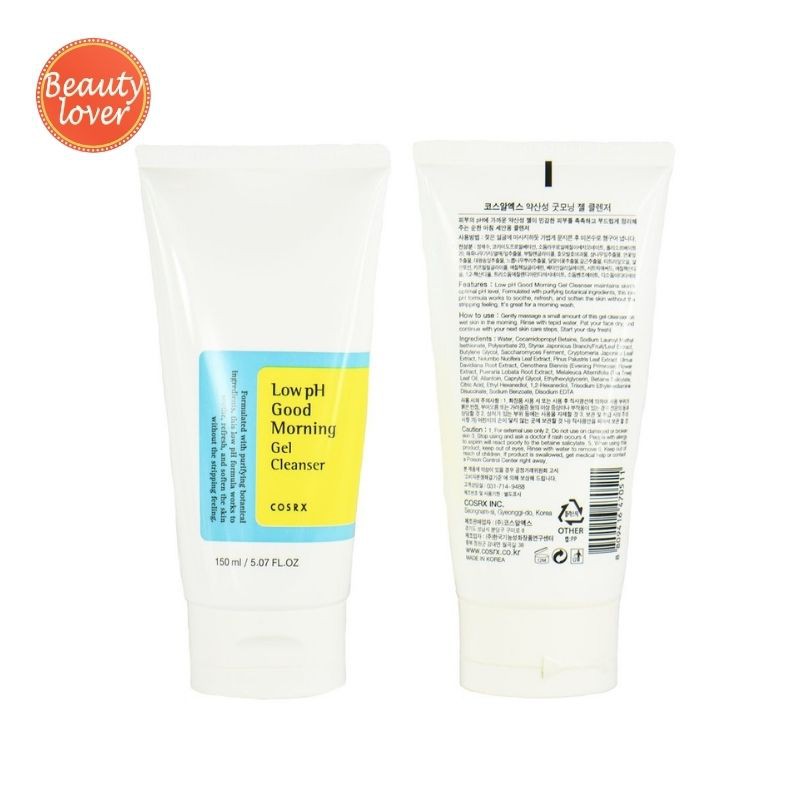 Gel Rửa Mặt Tràm Trà COSRX Low pH Good Morning Gel Cleanser 150ml – Beauty Lover Sữa Rửa Mặt Cosrx, Dành Cho Da Mụn | BigBuy360 - bigbuy360.vn