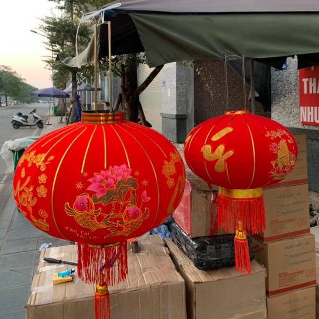 Đèn lồng tết các bác ơi