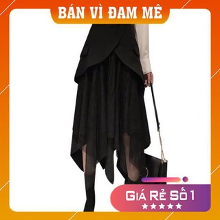 <HÀNG CAO CẤP> Chân váy 2 tầng pha ren (Hình chụp rõ vải cuối) (shopmh59)