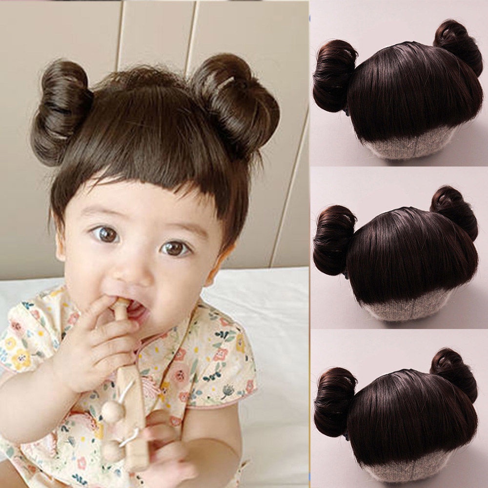 Băng Đô Tóc Mái Giả Hóa Trang Dễ Thương Cho Bé Gái Trong Tháng Tuổi