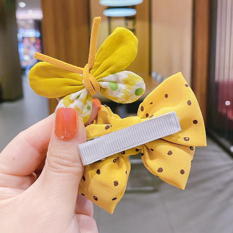 Bộ Kẹp Tóc Đính Nơ Ren Dễ Thương Thời Trang Hàn Quốc 2022 Dành Cho Bé Gái