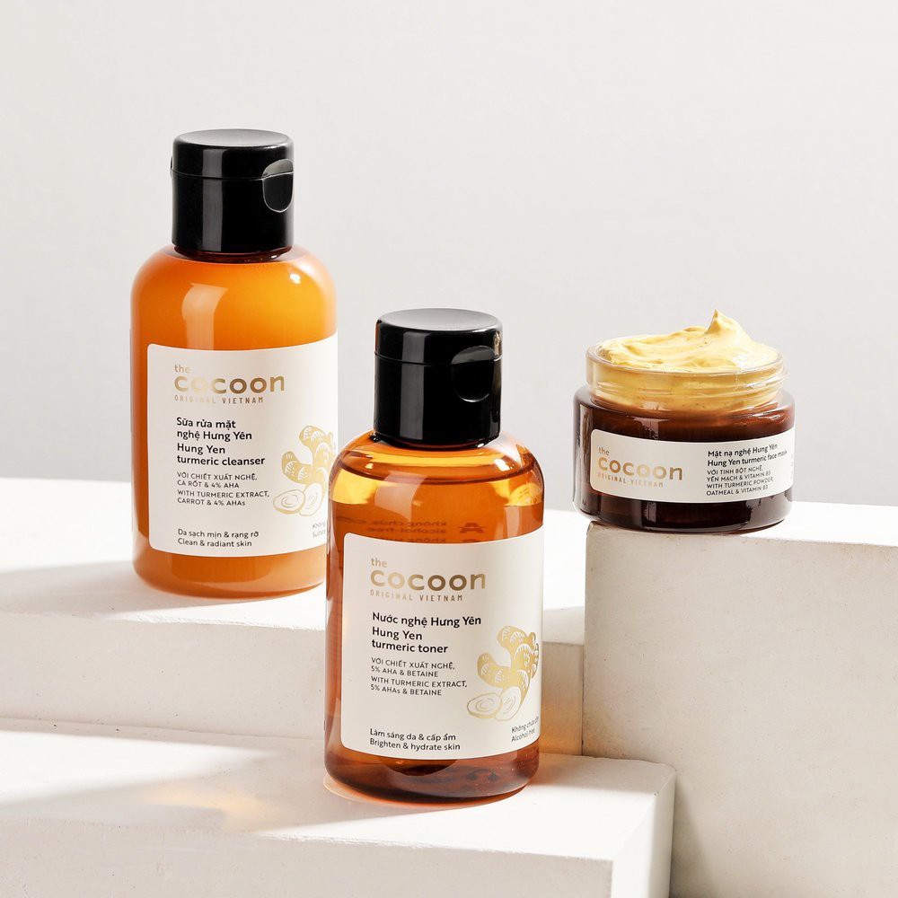 Combo 4 Món Sáng Da Chuyên Sâu Từ Nghệ Hưng Yên Cocoon