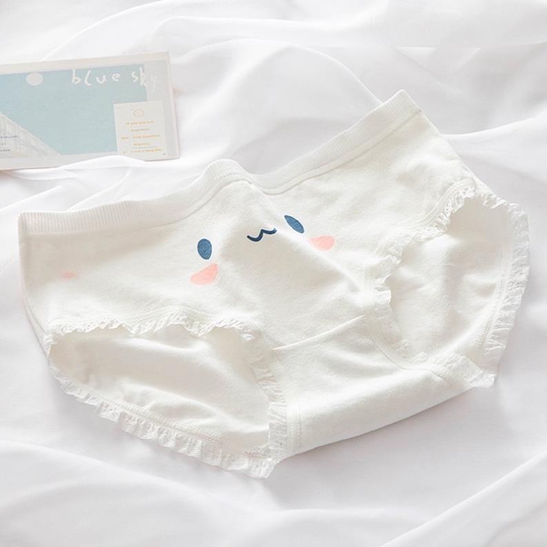 [Giá sỉ] Quần Lót Cotton Hình Thỏ - Dâu Cute Tông Xanh Xinh Xắn