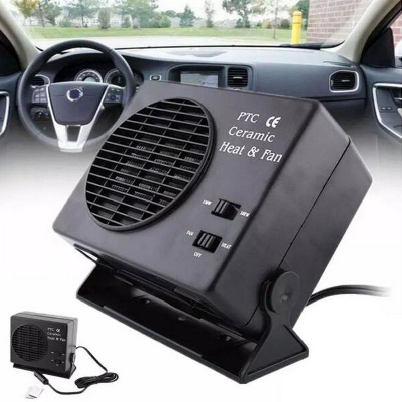 Quạt Sưởi 300W 12V 2 Trong 1 Tiện Dụng Cho Xe Hơi