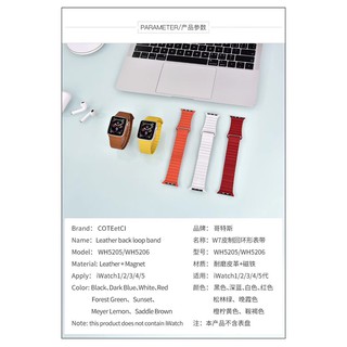 Dây da leather loop coteetci cho apple watch series 1/2/3/4/5 🍀