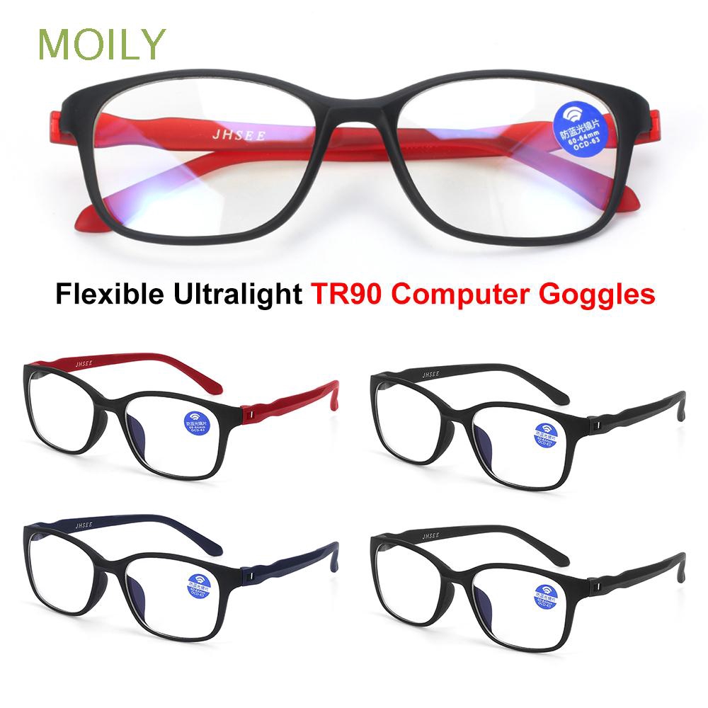 Mắt kính chống ánh sáng xanh/chống mỏi bảo vệ mắt chống bức xạ TR90 UV400 unisex