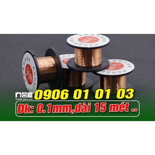 Cuộn dây đồng mỏng 0.1mm câu mạch, linh kiện điện tử