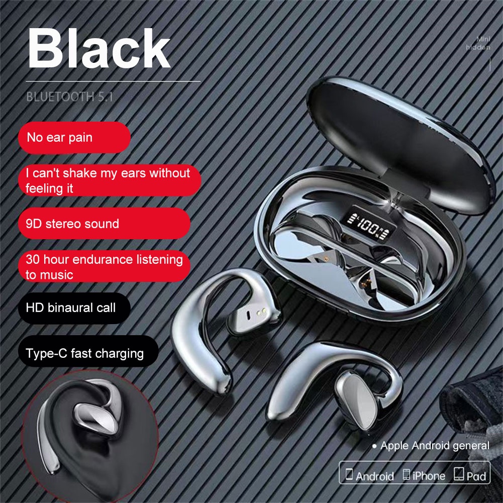 Tai Nghe Bluetooth Không Dây Tws 2023 S900, Tai Nghe Truyền Âm Qua Xương, Tai Nghe Thể Thao Chống Nước KKDURANT