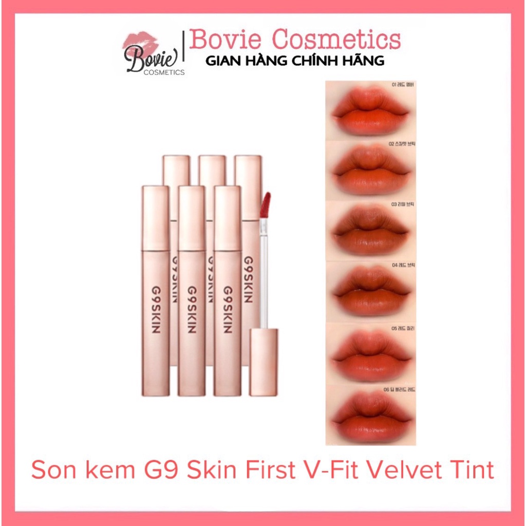 Son kem lì G9 Skin First V-Fit Velvet Tint / G9Skin
