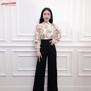 Aó Hoa Khoét Vai Bèo Thiết Kế CRAZYTEEN (AC0043)