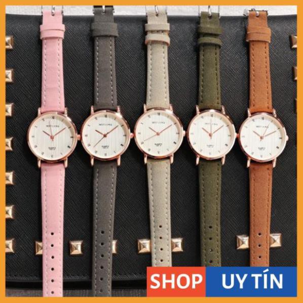 [Hàng Cao Cấp] - Đồng hồ nữ MSTIANQ dây da lộn 5 màu siêu xinh | BigBuy360 - bigbuy360.vn