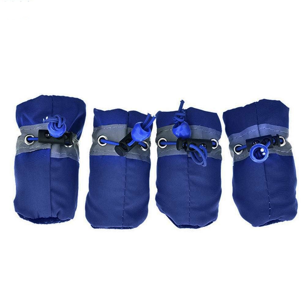 Bộ 4 Giày Đi Mưa Chống Trượt Cho Thú Cưng