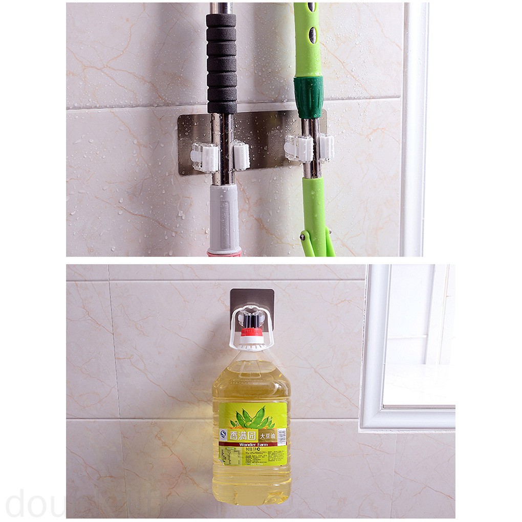 Giá treo cây lau nhà gắn tường tiện dụng