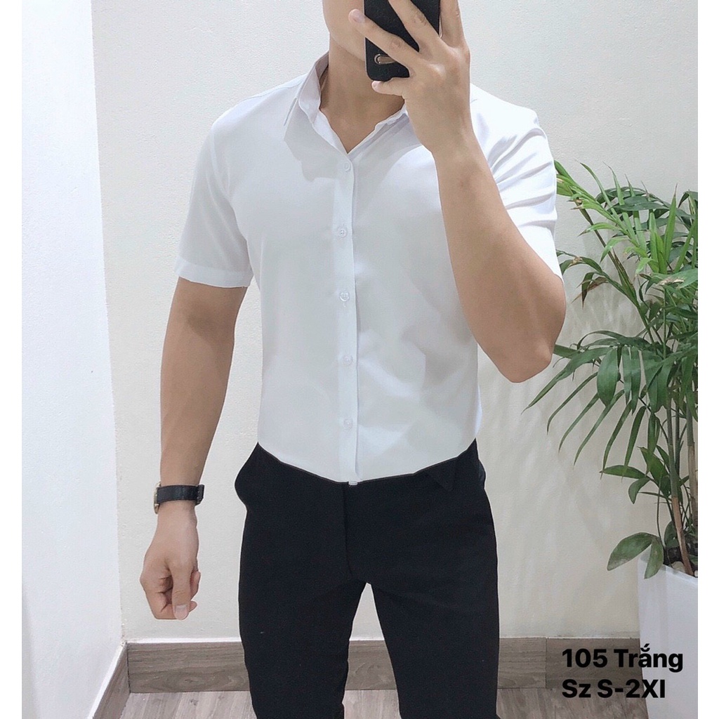 SƠMI TRẮNG ACOOLA VNXK VẢI TRƠN CHỐNG NHĂN GIÁ TẬN XƯỞNG