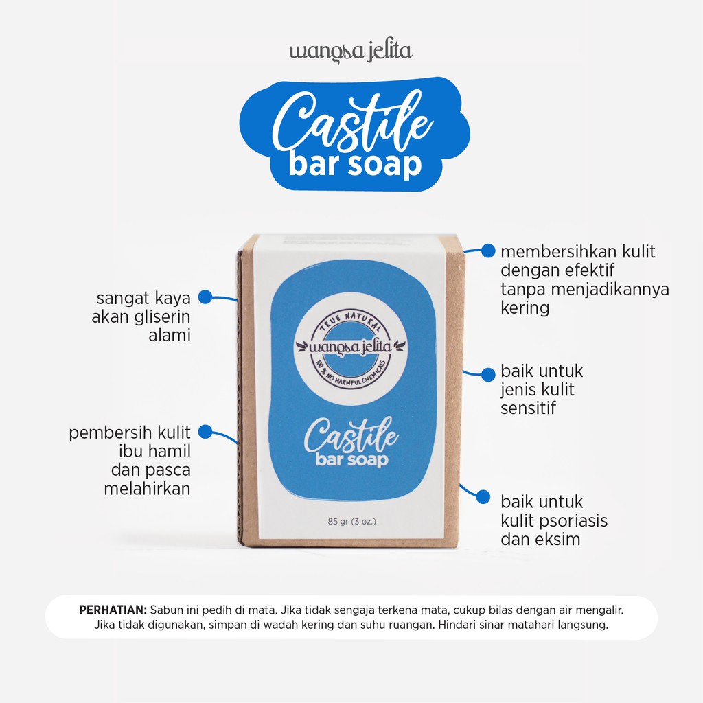 Xà Phòng Rửa Tay Wangsa Jelita Castile 85 Gr Chất Lượng Cao