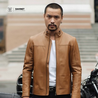 Áo khoác da thật cổ đứng AM21-09