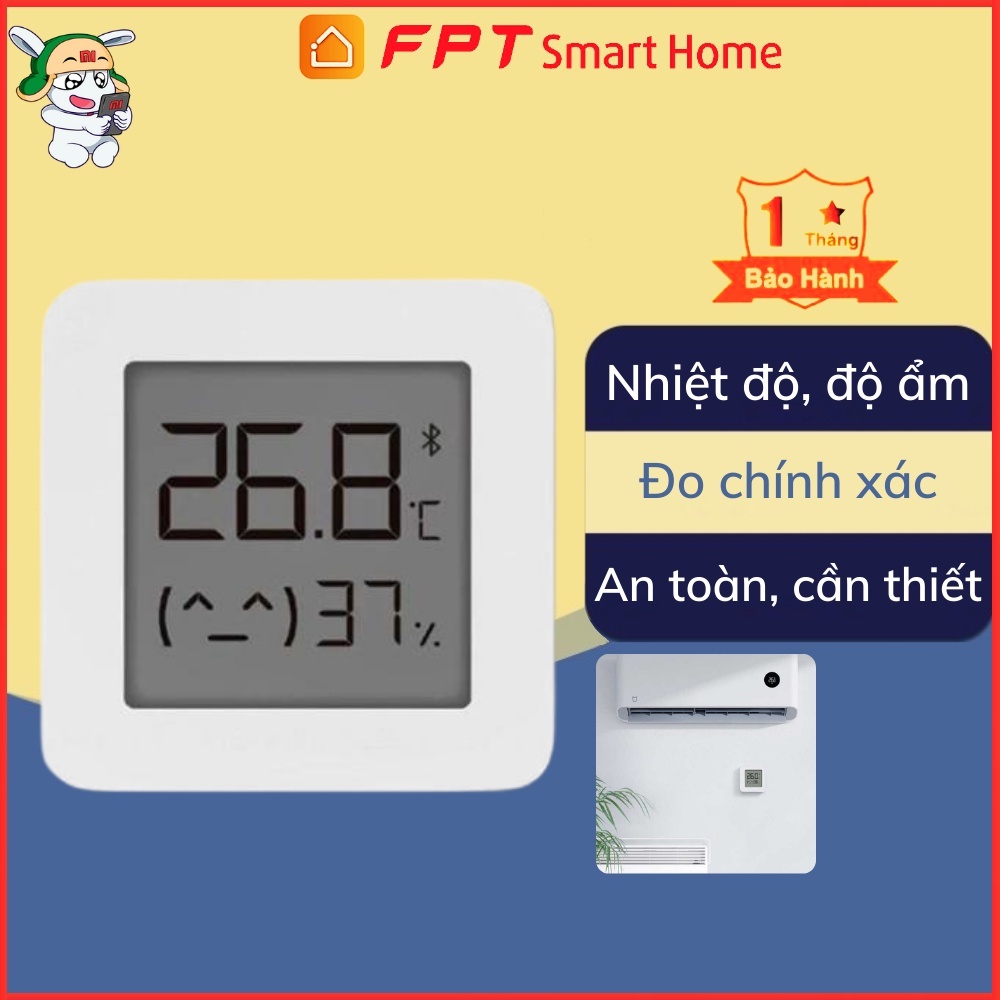 Nhiệt ẩm kế Xiaomi Mijia 2 siêu nhỏ gọn, đo nhiệt độ, độ ẩm trong phòng độ chính xác tuyệt đối