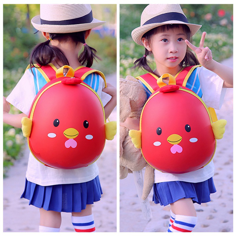 Ba Lô Đi Học Hình Gà Con Dễ Thương Cho Bé