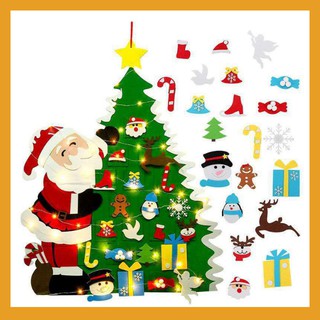 Cây thông noel, cây thông noel mini dán tường trang trí theo phong cách diy