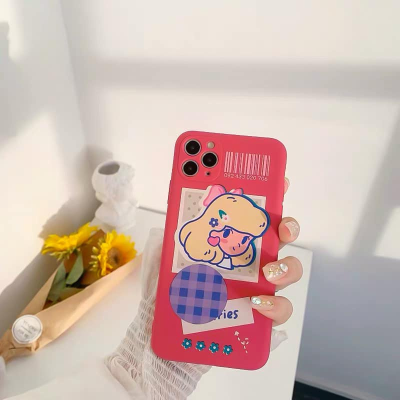 Ốp Lưng Điện Thoại Nhựa Mềm Girl Flowers - CAS2150