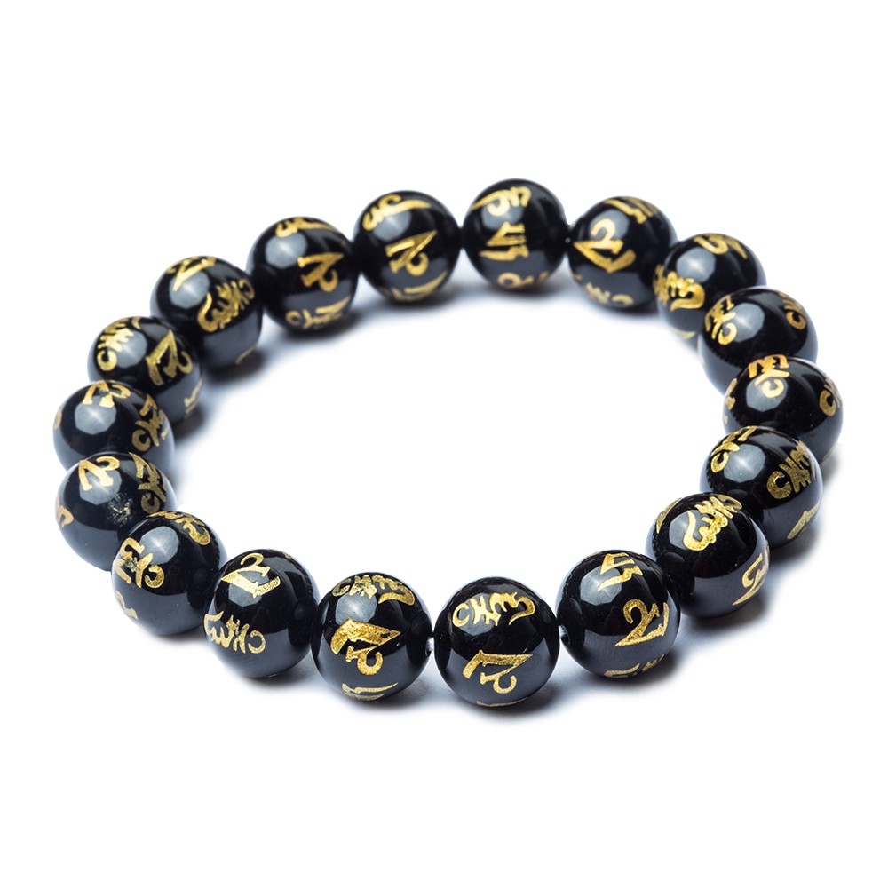ANCARAT - Vòng tay đá Phong thủy khắc chữ cầu bình an