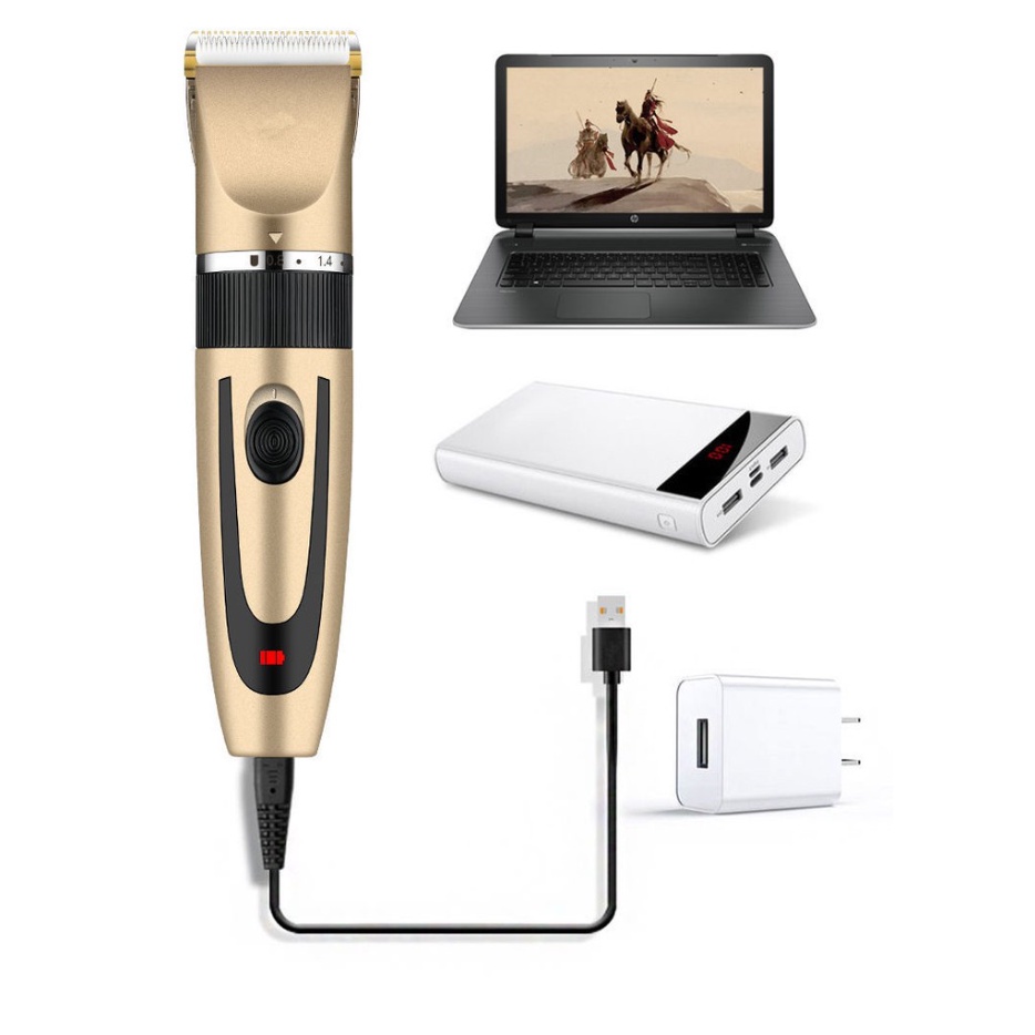 [Hàng mới về] Tông đơ cắt tóc - bộ sạc usb tiện lợi