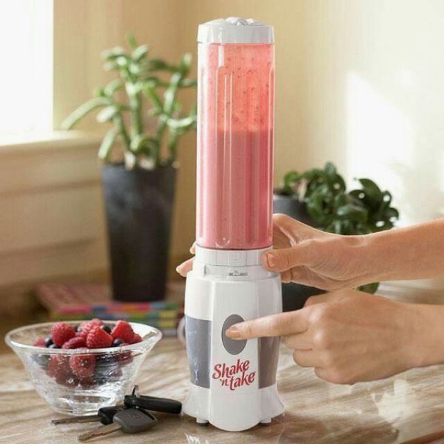 Máy xay sinh tố mini Shake 2 cối, máy xay hoa quả cầm tay mini mẩu mới 2020