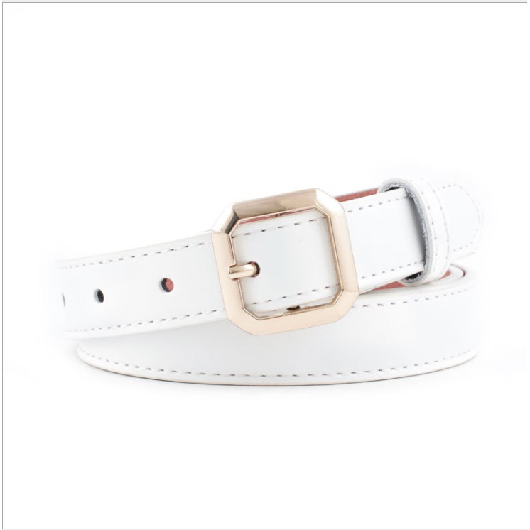 Thắt lưng nữ vuông vàng vát cạnh mẫu mới