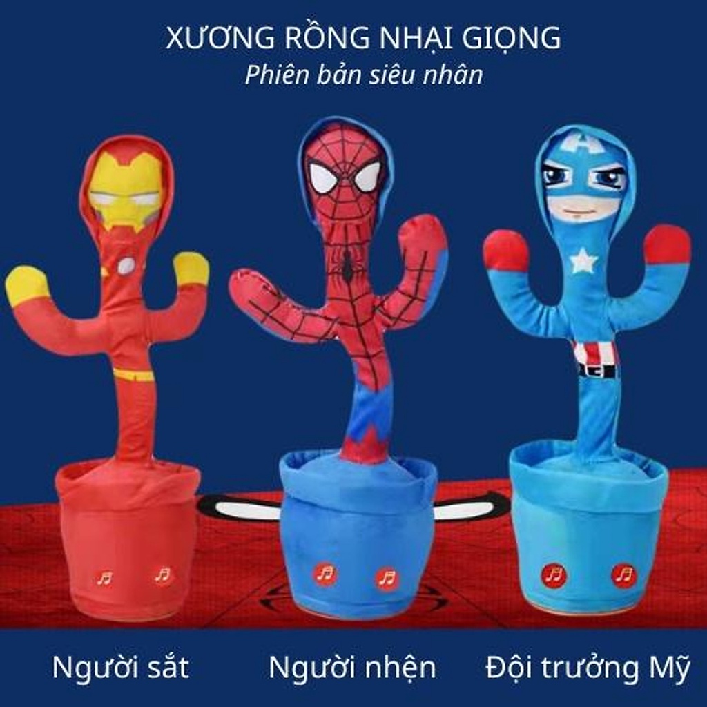 Siêu nhân nhảy múa biết nói tiếng việt, cây xương rồng siêu nhân biết hát nhại tiếng đồ chơi nhại giọng