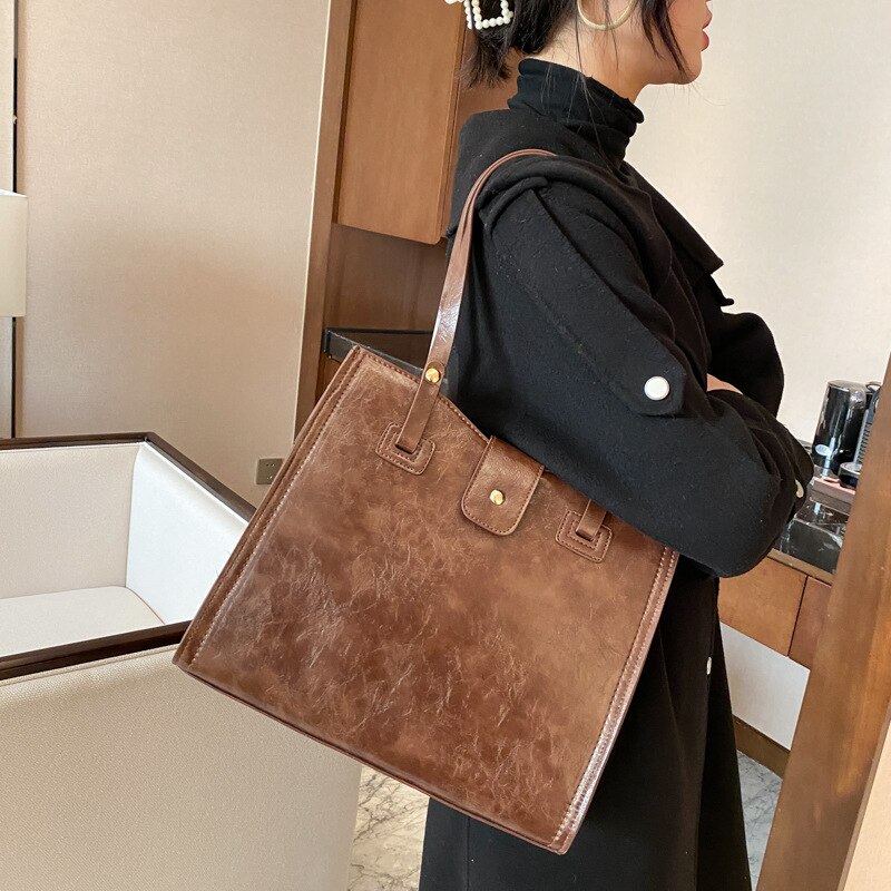 Túi Xách JASMIN NOIR Da Pu Cỡ Lớn Thời Trang Đơn Giản Cho Nữ