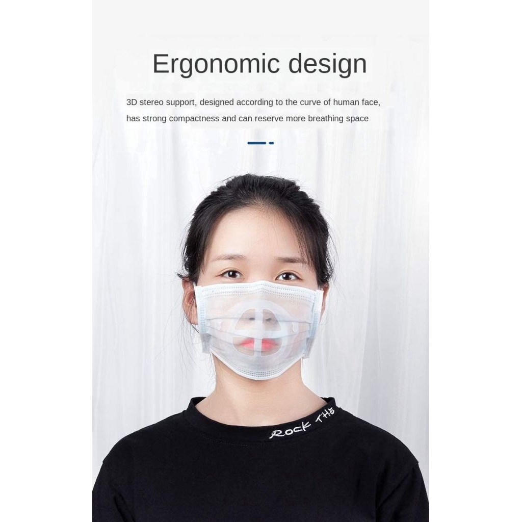 (Hàng Mới Về) Đai Đỡ Khẩu Trang 3d Bằng Silicon Thoáng Khí Tiện Dụng