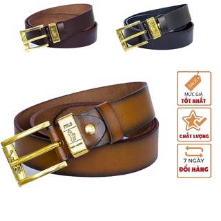 Thắt lưng nam cao cấp, hàng chuẩn xịn loại 1, da bò cắt nguyên tấm, khoá đồng đúc, cam kết chất lượng