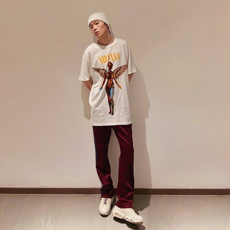 FOG FEAR OF GOD Nirvana Band Angel Tide Brand High Street Loose Hip Hop Couple Same Short Sleeve T-Shirt
