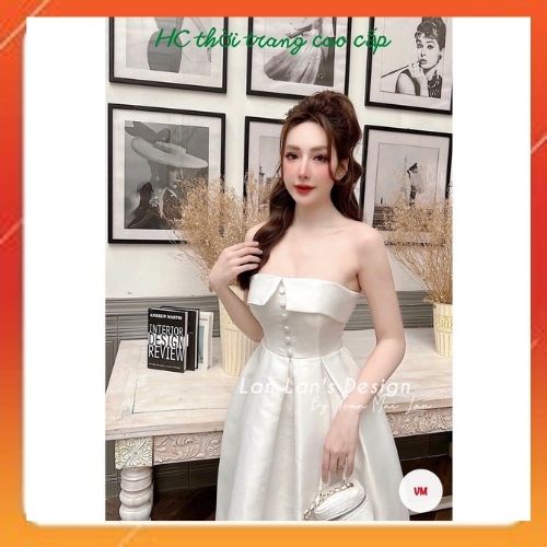 ঔৣVáy cúp ngực dáng dài_Đầm dự tiệc sang chảnhঔৣ