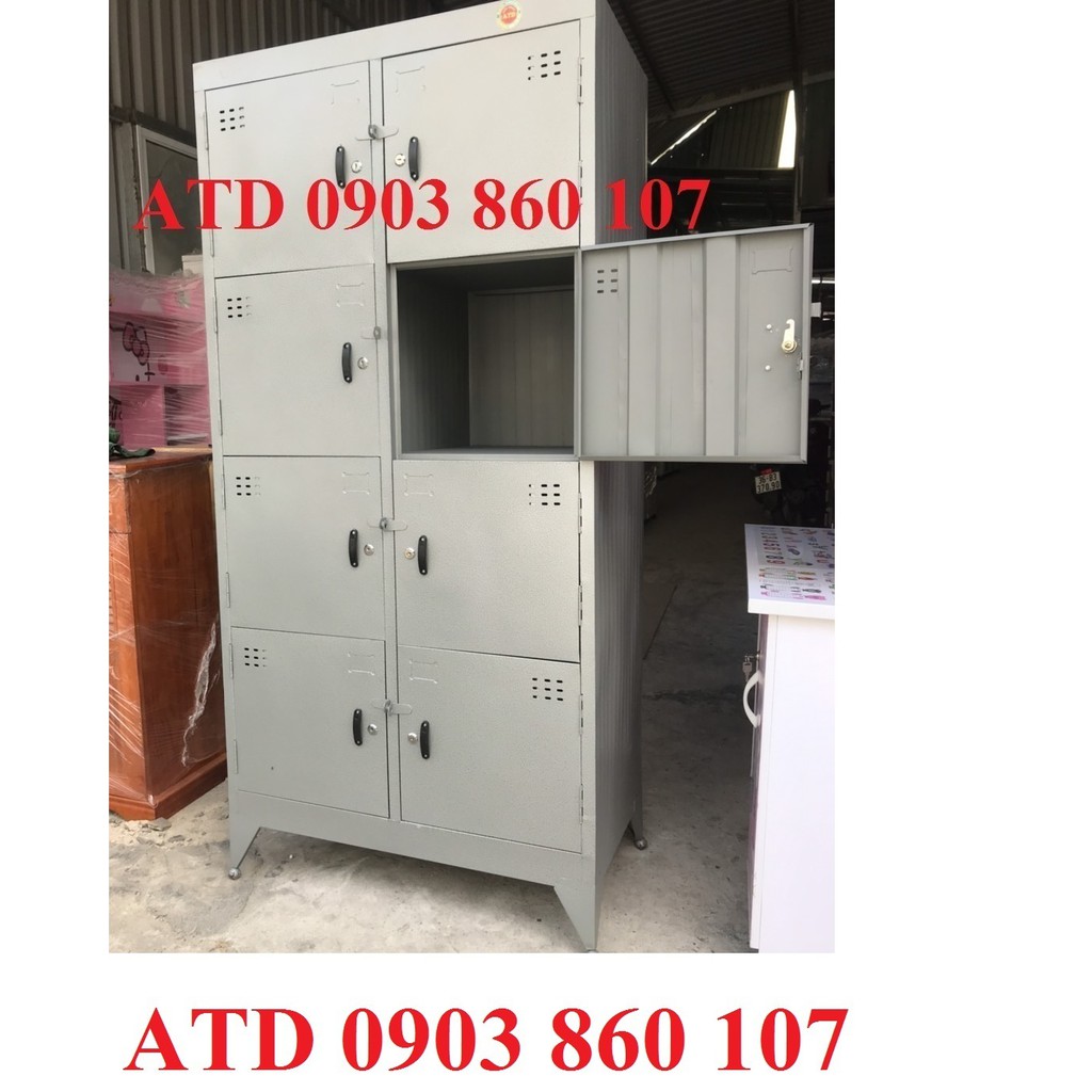 Tủ hồ sơ sắt đựng tài liệu văn phòng - tủ hồ sơ locker 8 cửa 10 cửa đựng đồ cá nhân 8 cửa 10 cửa hcm bình dương