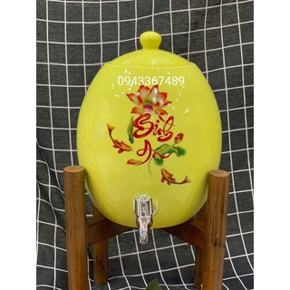 Bình nước sứ Bát Tràng 8 lít, 10 lít