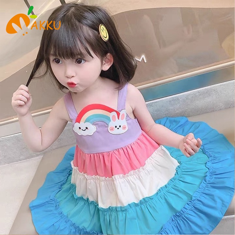 Trẻ Em Ăn Mặc Bé Gái Thời Trang Thỏ Cầu Vồng Hoạt Hình