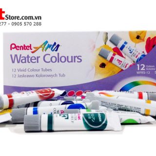 MÀU NƯỚC PENTEL 12 MÀU