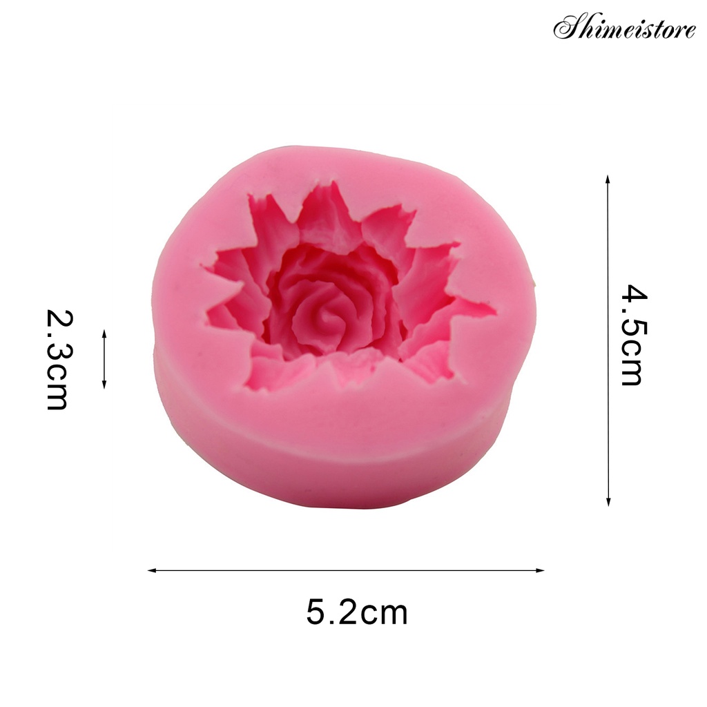 Khuôn Silicone Làm Bánh Chống Dính Tạo Hình Hoa Hồng 3D Đa Năng Tiện Dụng BG5
