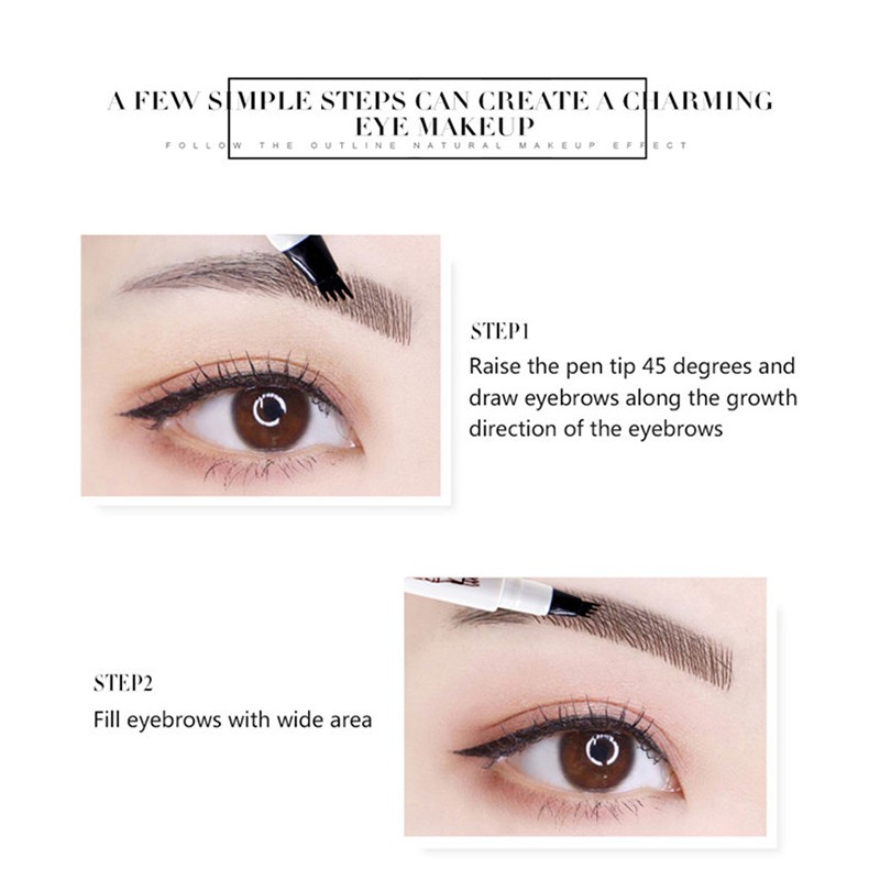 (Hàng Mới Về) Bút Kẻ Lông Mày Dạng Lỏng Suake Thiết Kế 4 Đầu Chống Thấm Nước Lâu Trôi | BigBuy360 - bigbuy360.vn